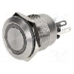 Intrerupator anti-vandalism, OFF-(ON), Ø19mm, BULGIN, MPI002/28/D4 Intrerupator anti-vandalism, OFF-(ON), Ø19mm, BULGIN, MPI002/28/D4