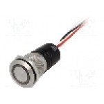 Intrerupator anti-vandalism, OFF-(ON), Ø19mm, BULGIN, MPI002/FL/GN/24 Intrerupator anti-vandalism, OFF-(ON), Ø19mm, BULGIN, MPI002/FL/GN/24