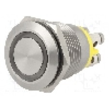 Intrerupator anti-vandalism, OFF-(ON), Ø19mm, BULGIN, MPI002/TE/AM/24 Intrerupator anti-vandalism, OFF-(ON), Ø19mm, BULGIN, MPI002/TE/AM/24