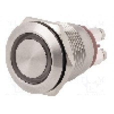 Intrerupator anti-vandalism, OFF-(ON), Ø19mm, BULGIN, MPI002/TE/RD/24 Intrerupator anti-vandalism, OFF-(ON), Ø19mm, BULGIN, MPI002/TE/RD/24