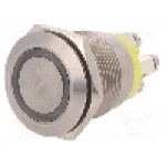 Intrerupator anti-vandalism, OFF-(ON), Ø19mm, BULGIN, MPI002/TERM/AM