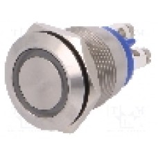 Intrerupator anti-vandalism, OFF-(ON), Ø19mm, BULGIN, MPI002/TERM/BL, T154593 Intrerupator anti-vandalism, OFF-(ON), Ø19mm, BULGIN, MPI002/TERM/BL, T154593