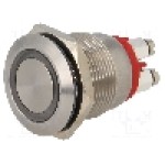 Intrerupator anti-vandalism, OFF-(ON), Ø19mm, BULGIN, MPI002/TERM/RD, T154597 Intrerupator anti-vandalism, OFF-(ON), Ø19mm, BULGIN, MPI002/TERM/RD, T154597