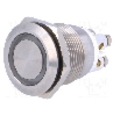 Intrerupator anti-vandalism, OFF-(ON), Ø19mm, BULGIN, MPI002/TERM/WH Intrerupator anti-vandalism, OFF-(ON), Ø19mm, BULGIN, MPI002/TERM/WH