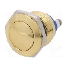 Intrerupator anti-vandalism, OFF-(ON), Ø19mm, ONPOW - GQ19B-10/G