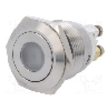 Intrerupator anti-vandalism, OFF-(ON), Ø19mm, ONPOW - GQ19F-10D/G/12V/S