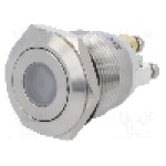 Intrerupator anti-vandalism, OFF-(ON), Ø19mm, ONPOW - GQ19F-10D/G/24V/S