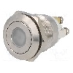 Intrerupator anti-vandalism, OFF-(ON), Ø19mm, ONPOW - GQ19F-10D/R/24V/S