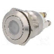 Intrerupator anti-vandalism, OFF-(ON), Ø19mm, ONPOW - GQ19F-10D/R/24V/S