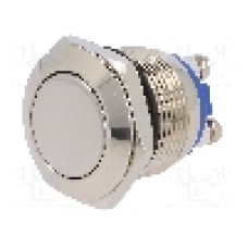 Intrerupator anti-vandalism, OFF-(ON), Ø19mm, ONPOW - GQ19F-10/N