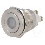 Intrerupator anti-vandalism, OFF-(ON), Ø19mm, ONPOW - GQ19PF-10D/G/12V/S