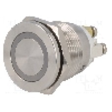Intrerupator anti-vandalism, OFF-(ON), Ø19mm, ONPOW - GQ19PF-10E/G/24V/S Intrerupator anti-vandalism, OFF-(ON), Ø19mm, ONPOW - GQ19PF-10E/G/24V/S