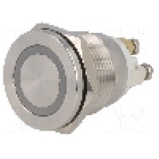 Intrerupator anti-vandalism, OFF-(ON), Ø19mm, ONPOW - GQ19PF-10E/R/24V/S Intrerupator anti-vandalism, OFF-(ON), Ø19mm, ONPOW - GQ19PF-10E/R/24V/S