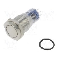 Intrerupator anti-vandalism, ON-(ON), Ø16.2mm, BULGIN, MP0045/1D0NN000S Intrerupator anti-vandalism, ON-(ON), Ø16.2mm, BULGIN, MP0045/1D0NN000S