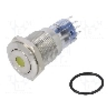 Intrerupator anti-vandalism, ON-(ON), Ø16.2mm, BULGIN, MP0045/1D1AM012S Intrerupator anti-vandalism, ON-(ON), Ø16.2mm, BULGIN, MP0045/1D1AM012S