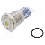 Intrerupator anti-vandalism, ON-(ON), Ø16.2mm, BULGIN, MP0045/1D1AM220S Intrerupator anti-vandalism, ON-(ON), Ø16.2mm, BULGIN, MP0045/1D1AM220S