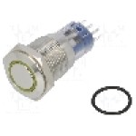 Intrerupator anti-vandalism, ON-(ON), Ø16.2mm, BULGIN, MP0045/1D2AM220S Intrerupator anti-vandalism, ON-(ON), Ø16.2mm, BULGIN, MP0045/1D2AM220S