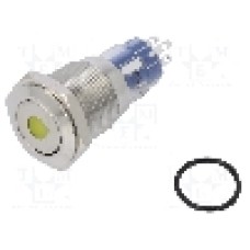 Intrerupator anti-vandalism, ON-(ON), Ø16.2mm, BULGIN, MP0045/1E1AM220S