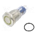 Intrerupator anti-vandalism, ON-(ON), Ø16.2mm, BULGIN, MP0045/1E2AM012S Intrerupator anti-vandalism, ON-(ON), Ø16.2mm, BULGIN, MP0045/1E2AM012S