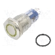 Intrerupator anti-vandalism, ON-(ON), Ø16.2mm, BULGIN, MP0045/1E2AM012S Intrerupator anti-vandalism, ON-(ON), Ø16.2mm, BULGIN, MP0045/1E2AM012S