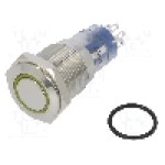 Intrerupator anti-vandalism, ON-(ON), Ø16.2mm, BULGIN, MP0045/1E2AM220S