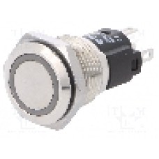 Intrerupator anti-vandalism, ON-(ON), Ø16mm, EAO, 82-4151.1114