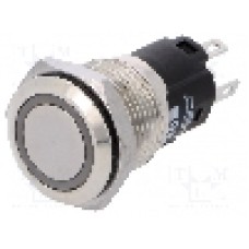 Intrerupator anti-vandalism, ON-(ON), Ø16mm, EAO, 82-4151.1124