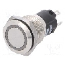 Intrerupator anti-vandalism, ON-(ON), Ø16mm, EAO, 82-4151.1133