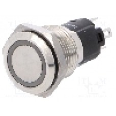 Intrerupator anti-vandalism, ON-(ON), Ø16mm, EAO, 82-4151.1153