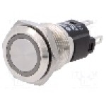 Intrerupator anti-vandalism, ON-(ON), Ø16mm, EAO, 82-4151.11A4