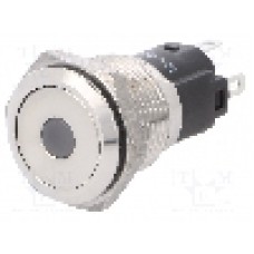 Intrerupator anti-vandalism, ON-(ON), Ø16mm, EAO, 82-4151.1233