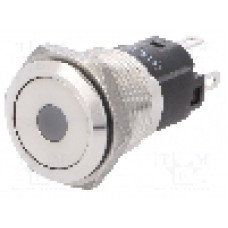 Intrerupator anti-vandalism, ON-(ON), Ø16mm, EAO, 82-4151.12A4