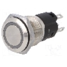 Intrerupator anti-vandalism, ON-ON, Ø16mm, EAO, 82-4151.2154