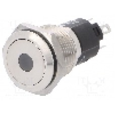 Intrerupator anti-vandalism, ON-ON, Ø16mm, EAO, 82-4151.2224