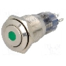 Intrerupator anti-vandalism, ON-(ON), Ø16mm, ONPOW, LAS2-GQF-11D/G12V/S-P Intrerupator anti-vandalism, ON-(ON), Ø16mm, ONPOW, LAS2-GQF-11D/G12V/S-P