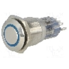 Intrerupator anti-vandalism, ON-(ON), Ø16mm, ONPOW - LAS2-GQF-11E/B12V/S-P Intrerupator anti-vandalism, ON-(ON), Ø16mm, ONPOW - LAS2-GQF-11E/B12V/S-P