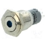 Intrerupator anti-vandalism, ON-ON, Ø16mm, ONPOW - LAS2-GQF-11ZD/B24V/S-P