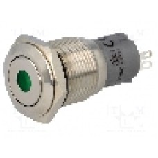 Intrerupator anti-vandalism, ON-ON, Ø16mm, ONPOW - LAS2-GQF-11ZD/G12V/S-P Intrerupator anti-vandalism, ON-ON, Ø16mm, ONPOW - LAS2-GQF-11ZD/G12V/S-P