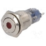 Intrerupator anti-vandalism, ON-ON, Ø16mm, ONPOW - LAS2-GQF-11ZD/R24V/S-P Intrerupator anti-vandalism, ON-ON, Ø16mm, ONPOW - LAS2-GQF-11ZD/R24V/S-P