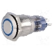 Intrerupator anti-vandalism, ON-ON, Ø16mm, ONPOW - LAS2-GQF-11ZE/B12V/S-P Intrerupator anti-vandalism, ON-ON, Ø16mm, ONPOW - LAS2-GQF-11ZE/B12V/S-P