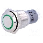 Intrerupator anti-vandalism, ON-ON, Ø16mm, ONPOW - LAS2-GQF-11ZE/G12V/S-P Intrerupator anti-vandalism, ON-ON, Ø16mm, ONPOW - LAS2-GQF-11ZE/G12V/S-P