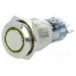 Intrerupator anti-vandalism, ON-ON, Ø16mm, ONPOW - LAS2-GQF-11ZE/Y12V/S-P