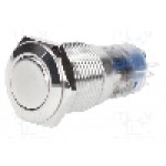 Intrerupator anti-vandalism, ON-ON, Ø16mm, ONPOW - LAS2-GQF-22Z/S-P