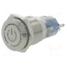 Intrerupator anti-vandalism, ON-(ON), Ø16mm, ONPOW, LAS2GQF-11DT/B/24V/S Intrerupator anti-vandalism, ON-(ON), Ø16mm, ONPOW, LAS2GQF-11DT/B/24V/S