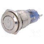 Intrerupator anti-vandalism, ON-(ON), Ø16mm, ONPOW, LAS2GQF-11DT/R/12V/S Intrerupator anti-vandalism, ON-(ON), Ø16mm, ONPOW, LAS2GQF-11DT/R/12V/S