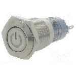 Intrerupator anti-vandalism, ON-(ON), Ø16mm, ONPOW, LAS2GQF-11DT/R/24V/S Intrerupator anti-vandalism, ON-(ON), Ø16mm, ONPOW, LAS2GQF-11DT/R/24V/S