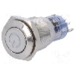 Intrerupator anti-vandalism, ON-(ON), Ø16mm, ONPOW, LAS2GQF-11DT/Y/12V/S Intrerupator anti-vandalism, ON-(ON), Ø16mm, ONPOW, LAS2GQF-11DT/Y/12V/S