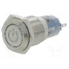 Intrerupator anti-vandalism, ON-ON, Ø16mm, ONPOW - LAS2GQF-11ZDT/B/24V/S Intrerupator anti-vandalism, ON-ON, Ø16mm, ONPOW - LAS2GQF-11ZDT/B/24V/S