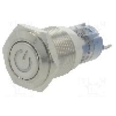 Intrerupator anti-vandalism, ON-ON, Ø16mm, ONPOW - LAS2GQF-11ZDT/G/12V/S Intrerupator anti-vandalism, ON-ON, Ø16mm, ONPOW - LAS2GQF-11ZDT/G/12V/S