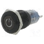 Intrerupator anti-vandalism, ON-ON, Ø16mm, ONPOW - LAS2GQF-11ZDT/Y/12V/A Intrerupator anti-vandalism, ON-ON, Ø16mm, ONPOW - LAS2GQF-11ZDT/Y/12V/A